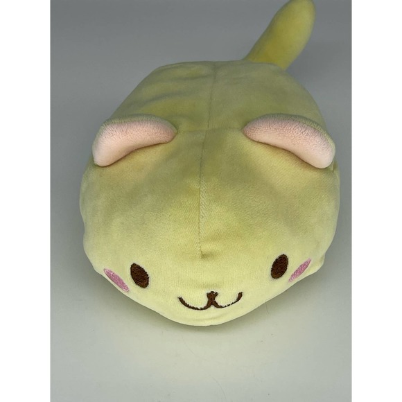 Mochi Fuwa Maru Nyan Cat Small Plush - Lemon Yellow - Picture 4 of 7